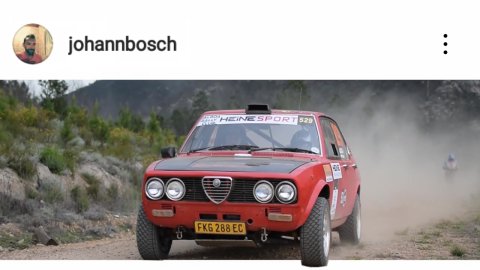 Rally Car Driving Through a Social Media Screen